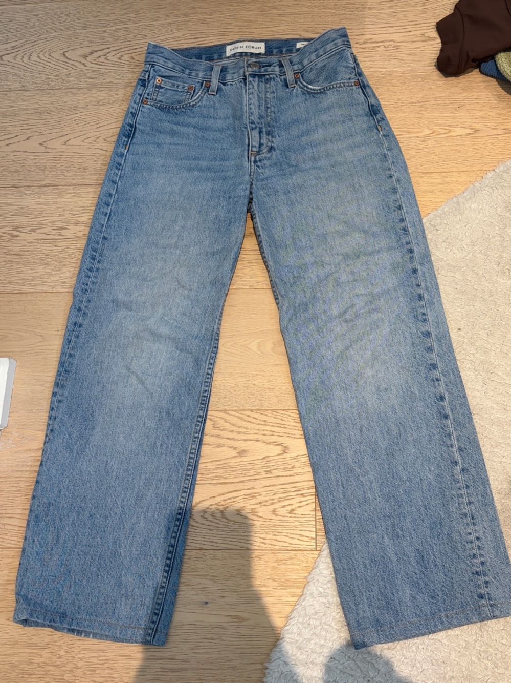 Denim Forum Straight-Leg Women’s Jeans - Light Blue